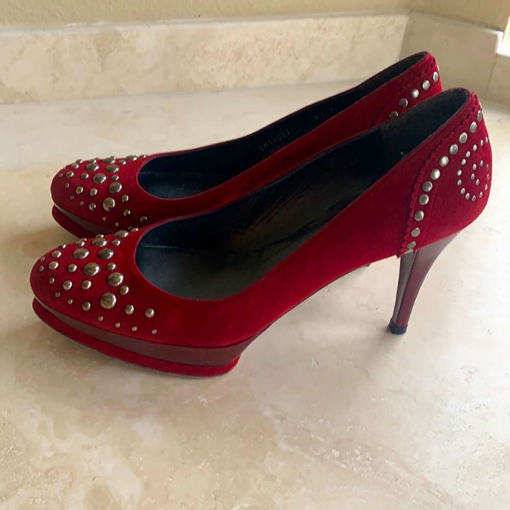 Stuart Weitzman suede pumps, sz 8,5 - Picture 1 of 8